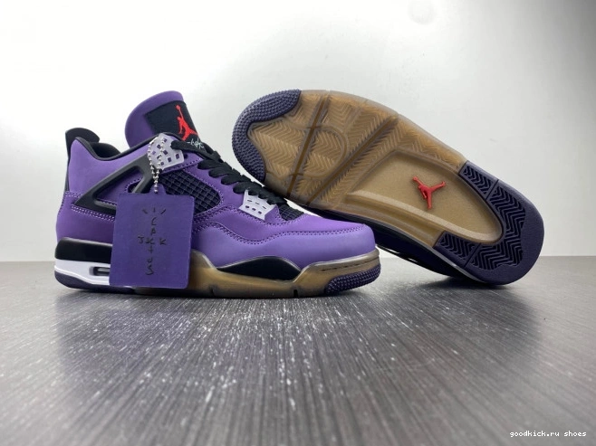 Cheap 4 LN4 and Jordan (Friends Family) Scott 766296 Purple Travis Retro 0817